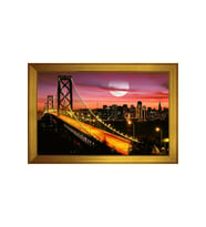 Manzara Temalı Kanvas Tablo 50 x 70 cm Gold Çerçeve