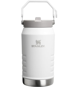 Stanley Iceflow Flip Straw Tumbler Pipetli Termos Matara, Beyaz (Frost), 1.9 Litre