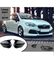 Fiat Linea Batman Yarasa Ayna Kapağı Parlak Siyah ABS 2007 2008 2009 2010 2011 2012 2013 2014 2015