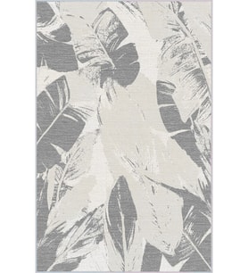 Eliana Home Baskılı, Yıkanabilir Kaymaz Taban Salon Halısı LNA1611 100x150 cm (Gri)