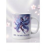 League of Legends Ahri Özel Tasarım Baskılı Beyaz Kupa Bardak - Koleksiyonluk Oyuncu Kupası
