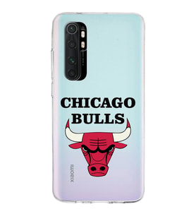 Xiaomi Mi Note 10 Lite Uyumlu Kapak Chicago Bulls Tasarımlı Şeffaf Silikon Kılıf