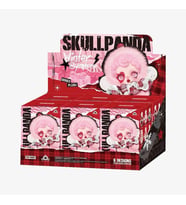 6 ADET skullpanda labubu sürpriz kutu rasgele renk 6lı set gotik kız bebek skull panda (Çok Renkli)