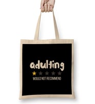 Adulting Would Not Recommend Bez Çanta Uzun Saplı