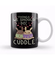 Kawaii Things We Should Do Cuddle Anime Animals Kupa Bardak Porselen