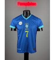 Brezilya VINI JR Yetişkin Futbol Forması - Mavi