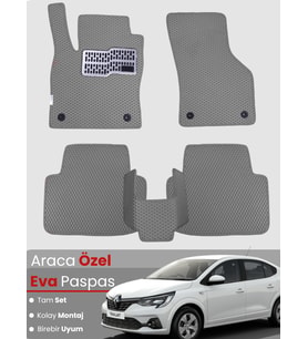 RENAULT TALİANT (2021-2025) Uyumlu EVA Paspas Tam Set–Oto Paspas,Araca Özel,Kolay Montaj