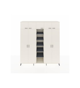 Hyperion Dolap 12 Raflı 9 Kapaklı 2 Askılı 220x44x243 Aytaşı-Aytaşı/Antrasit