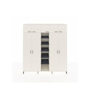 Hyperion Dolap 12 Raflı 9 Kapaklı 2 Askılı 220x44x243 Aytaşı-Aytaşı/Antrasit