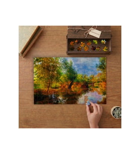 Doğa Manzarası Tasarımı 240 parça Ahşap Puzzle Ahşap Kutuda MP09333
