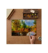 Doğa Manzarası Tasarımı 240 parça Ahşap Puzzle Ahşap Kutuda MP09333