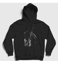 Presmono Unisex Siyah Hold Guitarist Guns N' Roses Slash Kapüşonlu Sweatshirt 403907tt