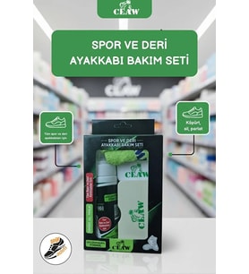 4'lü Set Spor ve Deri Ayakkabı Bakım Seti Temizleme Köpüğü 150 ml, Sünger