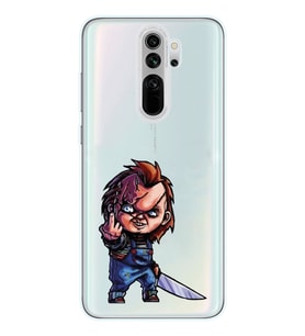 Xiaomi Redmi Note 8 PRO Uyumlu Chucky Tasarımlı Şeffaf Telefon Kılıfı