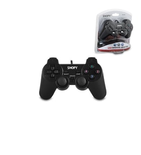 PS3 SİYAH OYUN KOLU ANALOG TİTREŞİMLİ USB KABLO 15 TUŞ - 2 ANALOG - 8 YÖN TETİKLEYİCİ 1.8MT KABLO (5343)