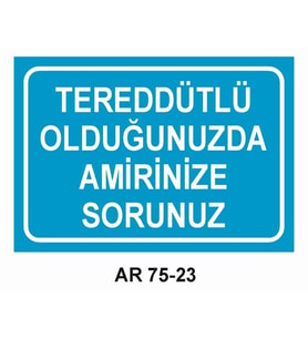 İŞ GÜVENLİĞİ UYARI LEVHASI 1 ADET PVC 21 X 29CM