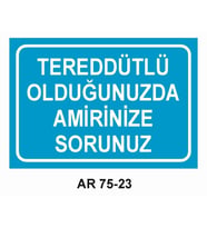 İŞ GÜVENLİĞİ UYARI LEVHASI 1 ADET PVC 21 X 29CM