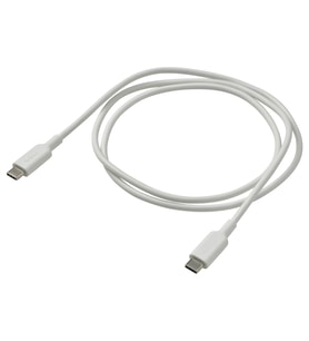 USB-C - USB-C kablo, beyaz, 1.0 m