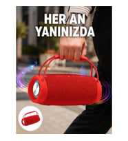 Mey İthalat® TF Kart ve AUX Destekli IPX6 Suya Dayanıklı Bluetooth Hoparlör Yeni Nesil