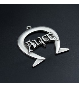 Alice Kolye Ucu - Antik Gümüş Kaplama - Kod:301