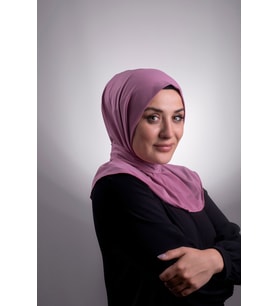 Gül Kurusu Pratik Hazır Geçmeli Tesettür Eşarp Sandy Kumaş Arkadan Çıtçıtlı 2101_18
