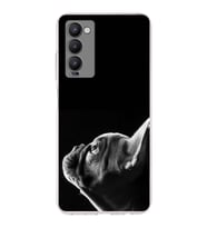 PrintiFy Tecno Camon 18 ile Uyumlu Köpek 1 Kamera Korumalı Şeffaf Kılıf