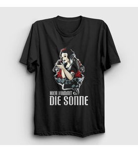 Presmono Unisex Siyah Kommt Die Sonne Rammstein T-Shirt 437358tt