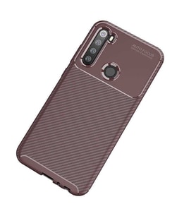 Xiaomi Redmi Note 8T Kılıf Esnek Soft Karbon Tasarım Legion Serisi (Kahverengi)