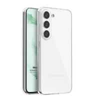 Microsonic Samsung Galaxy S23 Kılıf Transparent Soft Şeffaf (Beyaz)