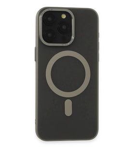 Durukar® iPhone 15 Pro Kılıf Lodos Magneticsafe Mat Kapak - Titan Gri