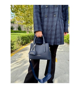 Kadın Orijinal Just Polo Yeni Sezon 3 Bölmeli Yumuşak Deri Şık El Ve Omuz Çantası Shopper 22 X 18 CM (STD)