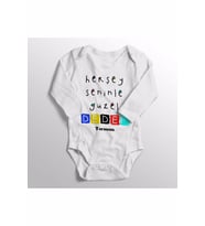 Unisex Bebek Beyaz Herşey Seninle Güzel Dedem Yazısı Baskılı Zıbını