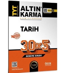 TYT Tarih 30 x 5 Deneme Altın Karma Yayınları
