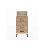 Arges Komodin Tek Raflı 3 Çekmeceli 44x30x96 Aytaşı-Çam