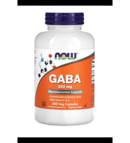 Now Foods GABA with Vitamin B-6, 500 mg, 200 Veg Capsules.Made ın Usa 3935 (Renksiz)