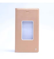 General Mobile Discovery E3 Kılıf Dolce Kapaklı Kılıf (Gold)