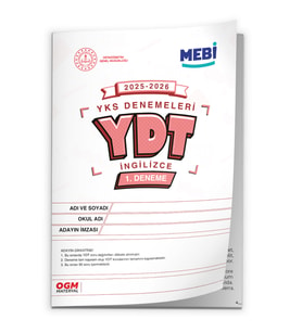2026 ÖSYM YKS-YDT MEBİ OGM  Türkiye Geneli 1. Deneme  Büyük Boy Renkli BASKI ÜCRETİ