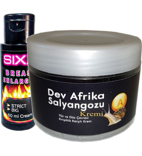 Giant Afrikasalyangozu Dev Salyangozyaşlanma Karşıtı 100ML + Sıxx Bayan Memeşekillendirici 60 ml