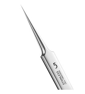 Ultra-ince No. 5 Sivilce Siyah nokta Cımbızı 0.1mm Profesyonel Cımbız Alman Çelik