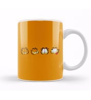 Garfield Many Faces of Orange Lasagna Cat Kupa Bardak Porselen