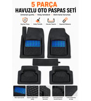 Alfa Romeo 166 (1996-2002) 5 Parça Universal Havuzlu Oto Paspas Seti Mavi