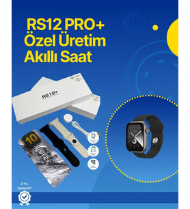 . RS12 PRO+ 2025 Serisi Full Ekranlı Akıllı Saat – 2GB Hafıza, Titanyum Kasa, Suya Dayanıklı, Uzun Ş