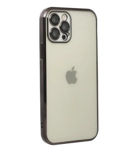 Newface iPhone 12 Pro Kılıf Razer Lensli Silikon - Siyah