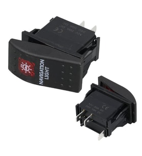 Ayt Navigasyon Sembollu Lambalı Işıklı Araç On Off Aç Kapa Anahtar Düğme Oto İçin 12-24 Volt Switch 3 Pinli