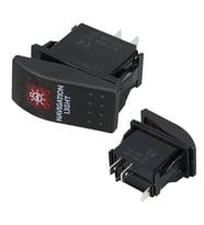 Ayt Navigasyon Sembollu Lambalı Işıklı Araç On Off Aç Kapa Anahtar Düğme Oto İçin 12-24 Volt Switch 3 Pinli