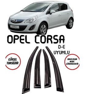 Balp Opel Corsa D-E Cam Rüzgarlığı 4lü 2007-2017 Arası