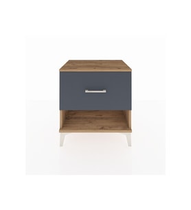 Hyperion Komodin Tek Çekmeceli 60x44x64 Çam-Antrasit