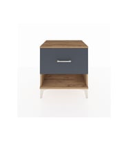 Hyperion Komodin Tek Çekmeceli 60x44x64 Çam-Antrasit