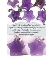 Ametist Yıldız Doğal Taş Kolye ( Yaşam Sevinçi )