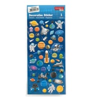 TANEX KIDS TNX-25800 DEKORATİF ETİKETLER - PUFFY UZAY SERİSİ STICKER